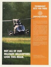 1990 Aerospatiale AS 565 Panther Helicopter Photo Ad picture
