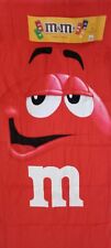M&M’s Collectible Beach Towel, M&M Mars Beach Towel Mr. Red Dude..30x60.. NWT picture