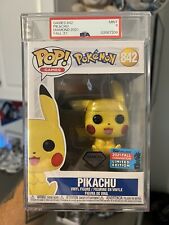 Funko Pop Vinyl: Pokémon - Pikachu - Funko (Exclusive) #842 PSA 9 picture