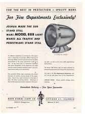 1957 Mars Signal Light Ad: Model 888 White Light for Fire Apparatus - Chicago IL picture