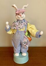 Musical Easter Bunny Rabbit Boy Figure 'Easter Parade' 16