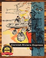 British Rail, Cornish Riviera Express 1958 - Metal Sign 11 x 14 picture