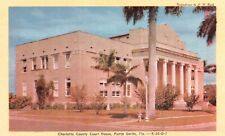 Postcard FL Punta Gorda Florida Charlotte County Court House Vintage PC J6491 picture