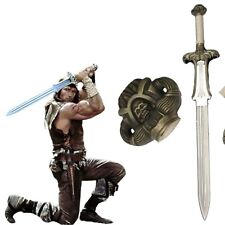 Handmade Conan Atlantean Sword 1095 Carbon Steel Conan The Barbarian Sword Ax picture