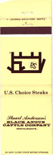 Alaska Stuart Anderson's Cattle Company Restaurants Vintage Matchbook Cover picture