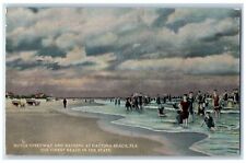 c1910's Motor Speedway And Bathing At Daytona Beach Florida FL Unposted Postcard picture