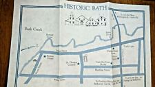 Historic Bath North Carolina Street Map NC Historic Site picture