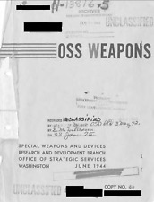 111 Page 1944 WWII OSS Office of Strategic Services Weapons Book on Data CD picture