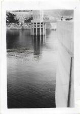 Hoover Dam Intake Towers Photograph 1940s Vintage Travel 2 1/2 x 3 1/2 picture
