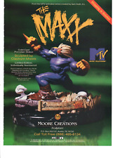 1996 Action Figures Toy PRINT AD ART - THE MAXX MTV Clayburn Moore Sculpture picture