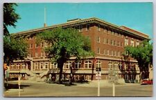Vintage Postcard SD Sioux Falls YMCA Street View 50s Car -2912 picture