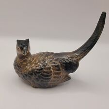 Vintage Japan Quail/Pheasant Figurine Bird Brown Black 4