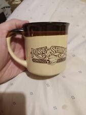Hardee's Rise and Shine Coffee Mug Vintage 1986 Restaurant Ware Cup picture