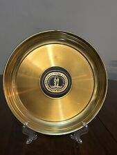 RARE HONORABLE ORDER OF KENTUCKY COLONELS Gold Round Plate/Tray Wall Hanging picture
