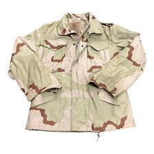 US ARMY M-1965 M65 FIELD JACKET DESERT CAMO 1989 SZ SMALL SHORT - NO LINER - VTG picture