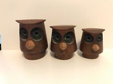 THREE GRADUATED SIZES, WOOD BIRDS, CHICKENS?, OWLS?, ANGRY BIRDS?, CUTE FUNNY picture