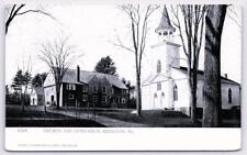 BRIDGTON, Maine ME ~ CHURCH and GYMNASIUM c1900s Cumberland County Postcard picture