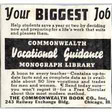 The Commonwealth Book Co Chicago IL 1930s Magazine Advertisement AE4-I2 picture