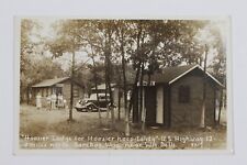 Baraboo Wisconsin Dells Hoosier Lodge for Hoosier Hospitality Camp 1930s RPPC picture