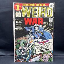 Vintage 1971 DC Comics Weird War Tales #1 Horror War Comic Joe Kubert Cover FN- picture