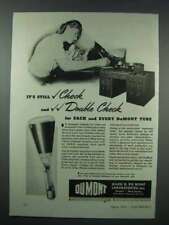 1943 DuMont Cathode Ray Tubes Ad - Double Check picture