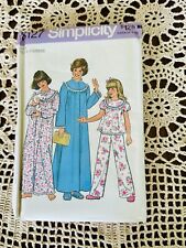 Vintage Girls Size Large Nightgowns Pajamas Sewing Patterns 70’s Easy Instr  picture