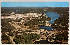 Aerial View, Highway 68, Bridges at Whitefish Falls, Ontario ON Canada Postcard picture
