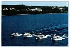 c1950's Shepler's Mackinac Island Ferry Passenger Boat Mackinaw City MI Postcard picture