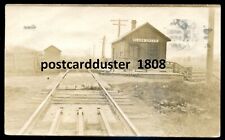 BLACK CREEK Ontario 1907 Train Station. Real Photo Postcard picture