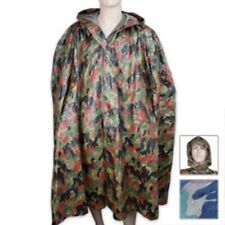 Swiss Military Issue Camo Wet Weather Poncho picture