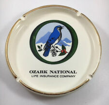 VTG Rare 6.75” ASHTRAY Ozark National LIFE INSURANCE COMPANY picture