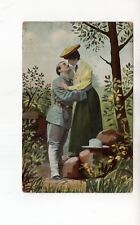 circa 1910 postcard, US Army Soldier and his girl picture