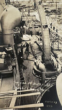 Iconic WWI RPPC Norfork Us Navy Shipyard ￼World War 1 postcard Photo picture