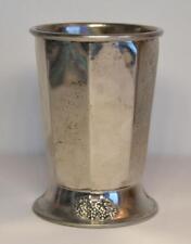 1950s Unusual Hand-Made Karshi Israeli Judaica Silver Kiddush Cup with Engraving picture