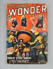 Thrilling Wonder Stories Pulp Mar 1940 Vol. 15 #3 GD- 1.8 TRIMMED picture