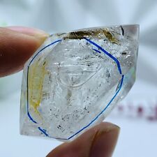 Natural 43mm Herkimer Diamond Enhydro healing Crystal &Big moving water drop 25G picture