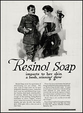 1918 Resinol Soap WW1 soldier woman Resinol Chemical vintage art print ad ads76 picture
