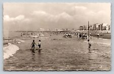 RPPC Mariakerke-Oostende Beach BELGIUM Swimmers Beautiful View VINTAGE Postcard picture