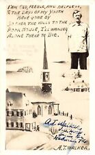 F27/ Kerrville Texas RPPC Postcard c1940s A.T. Walker Poor House Comic picture