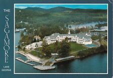 Chrome Continental Postcard - Sagamore Resort on Lake George Bolton Landing NY picture