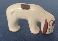 Porcelain Dog Hound Calif. Rio Hondo Brown & White Figurine 2 1/4