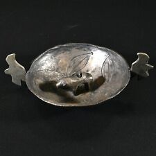 Vintage Silver Sacrificial Bowl With Figural Bull - South America picture