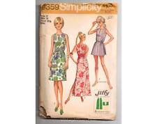 1960s 70s Dress Pattern - Tunic Dress & Short - Dated 1971 Lounge Tiki - Bust 34 picture