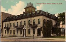 Grand Forks , North Dakota Postcard IMPERIAL HOTEL Building View *Back Damage picture