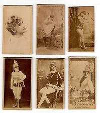 c1880's 6  Duke Cigarettes Tobacco Cards -  Glamour Girls picture
