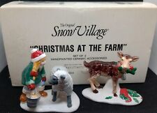 Snow Village Christmas at the Farm #5450-1 Retired w/original box DEPT 56 picture