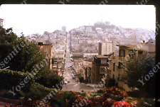 sl85 Original Slide 1973 Kodachrome San Francisco aerial skyline view 191a picture
