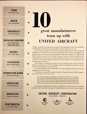 1942 United Aircraft Corp East Hartford CT War Effort WWII Vintage Print Ad picture