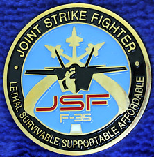 USAF USMC USN RAF ITAF RNLAF RAAF RDAF JSF Joint Strike Fighter F-35 Coin ZZ-4 picture