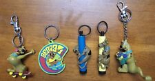 Vintage Lot Of 4 Scooby Doo Keychains Key Ring Lights Collectible 1999 picture